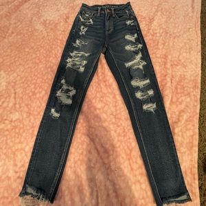american eagle high rise mom jean!